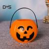 Halloween-Süßigkeiten-Eimer, Süßes oder Saures, Kürbis-Eimer, Aufbewahrungskorb, tragbare Halloween-Süßigkeiten-Schüssel, Kinder-Snackhalter für Partygeschenke