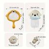 Toddler Bath Toys: Otter Theme Fishing Net Basketball Set  Waterproof Floating Balls for Babies
