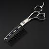 5 Pcs Professional Black Combs For 2 In1 Hair Scissors Comb Barber Tools Shears