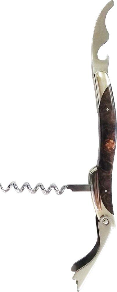 

Yaxel Sommelier Knife Burl Wood Made in Japan 120mm with Bottle Opener Aslo 80049
