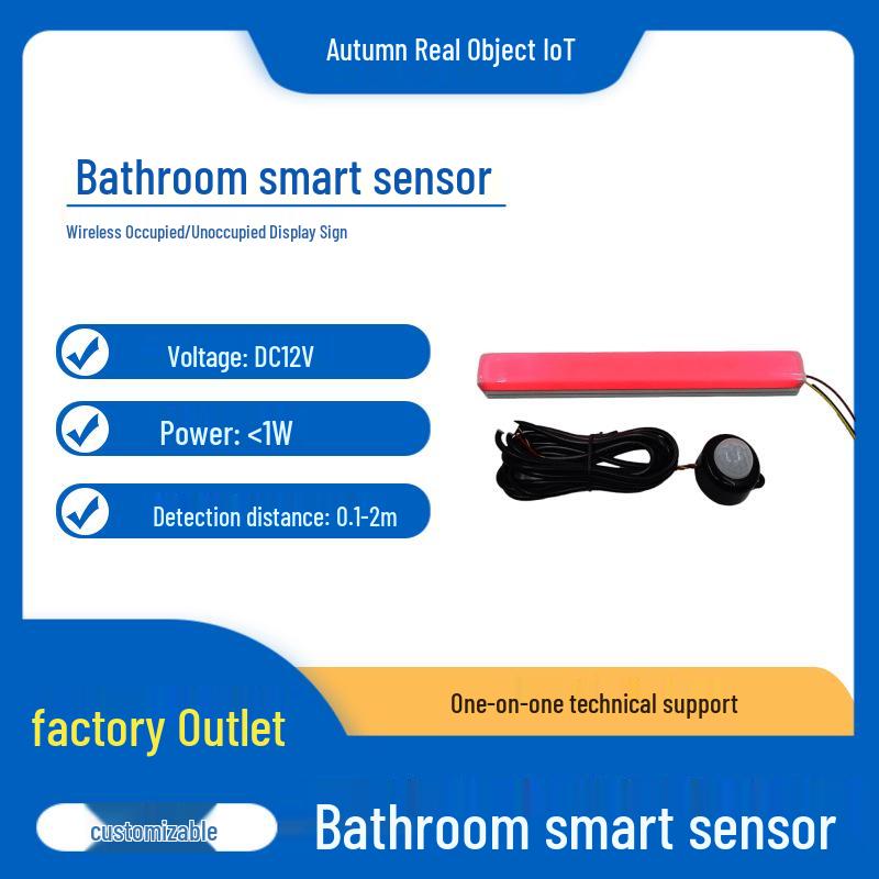 Luminous LED Smart Sensor Restroom Sign Squat toilet sensor + 2020 indicator light kit