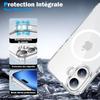 Coque de téléphone - WENZYLIQUOX - iPhone 16 (6,1 pouces) - MagSafe aimantée - Antichoc TPU bumper - Dos PC transparent