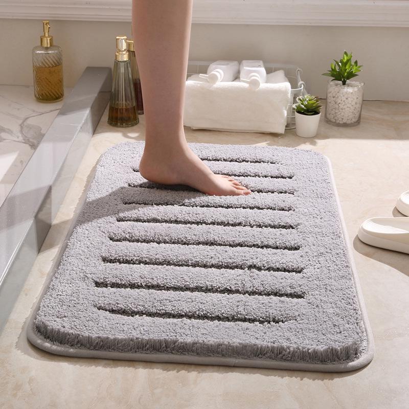 Thickened Non-Slip Bathroom Floor Mat – Quick Absorbent Soft Foot Pad for Entrance & Toilet