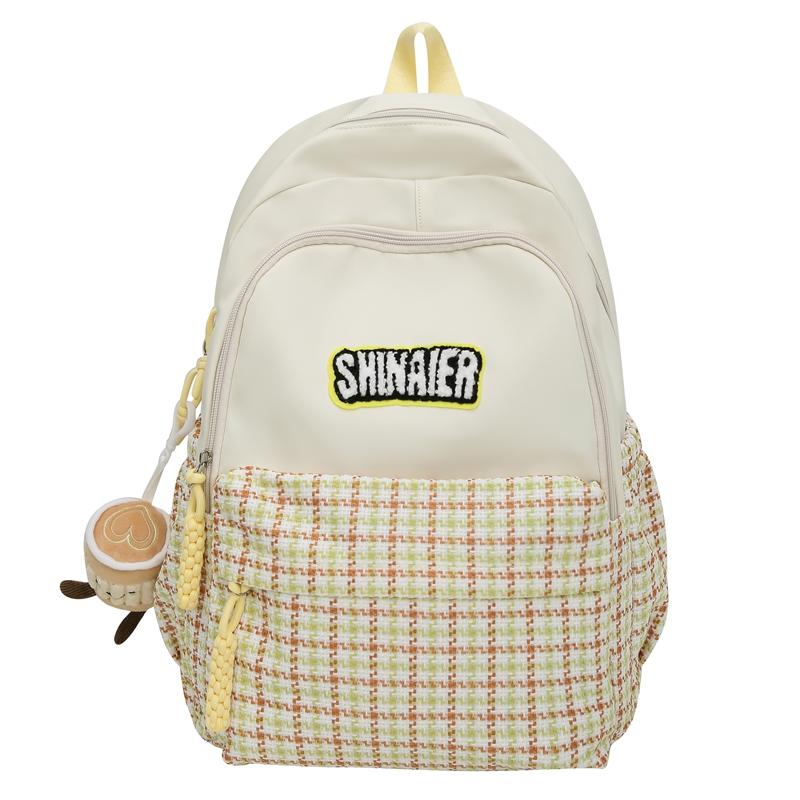 Children's Schoolbag Women's Plaid Backpack Student Backpack