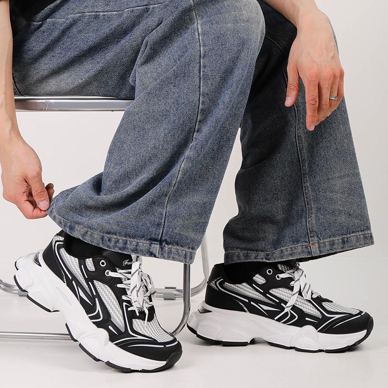Sportschuhe mit dicker Sohle zur Höhenvergrößerung Herren-Laufschuhe Lässige vielseitige Herrenschuhe Atmungsaktive Freizeitschuhe