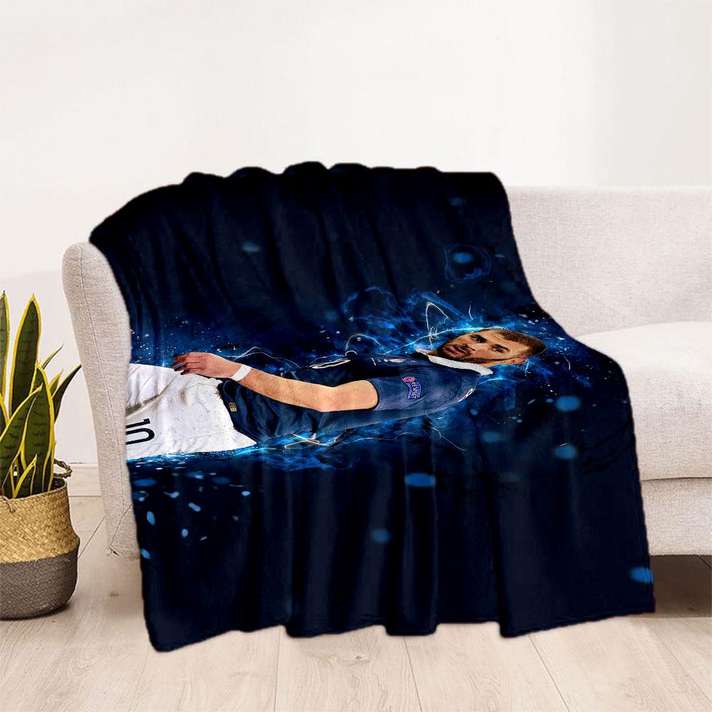Football Player Action Blanket Soft Warm Cozy Great for Picnics Bed Seaside All-Season Use Warmthful Decor Gift for Travel Home Birthdays