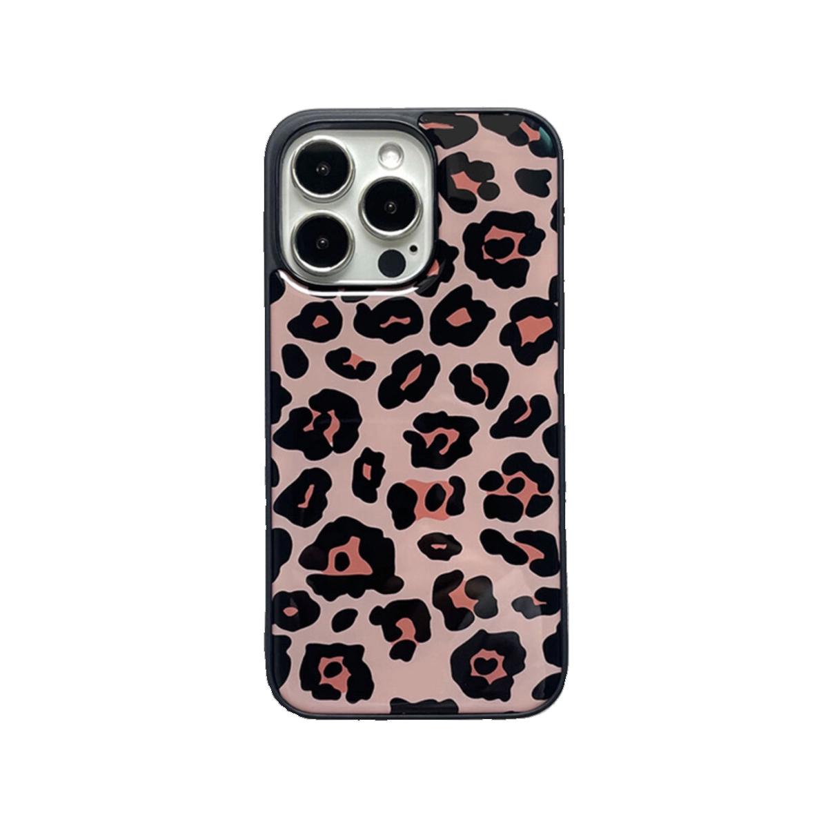 

Winter Pink Leopard Print Cool Girl Phone Case for iPhone 17 AIR 16 15 14 13 12 11 PRO MAX PLUS Y2K Shockproof Minimalism Cover iPhone17