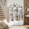 6-Tier 156 cm Tall Bookcase - White