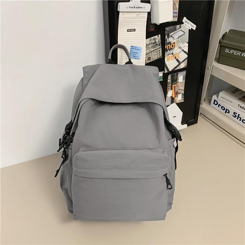 Schoolbag trendy brand pleated backpack women's 1011 new lightweight fashion schoolbag large capacity leisure travel backpack men