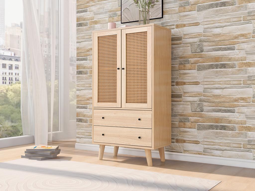 Esszimmer Wohnzimmer Sideboard Kommode Standregal Stauraum TV-Tisch mit Türen und Schubladen Großer Stauraum Breite 60 cm