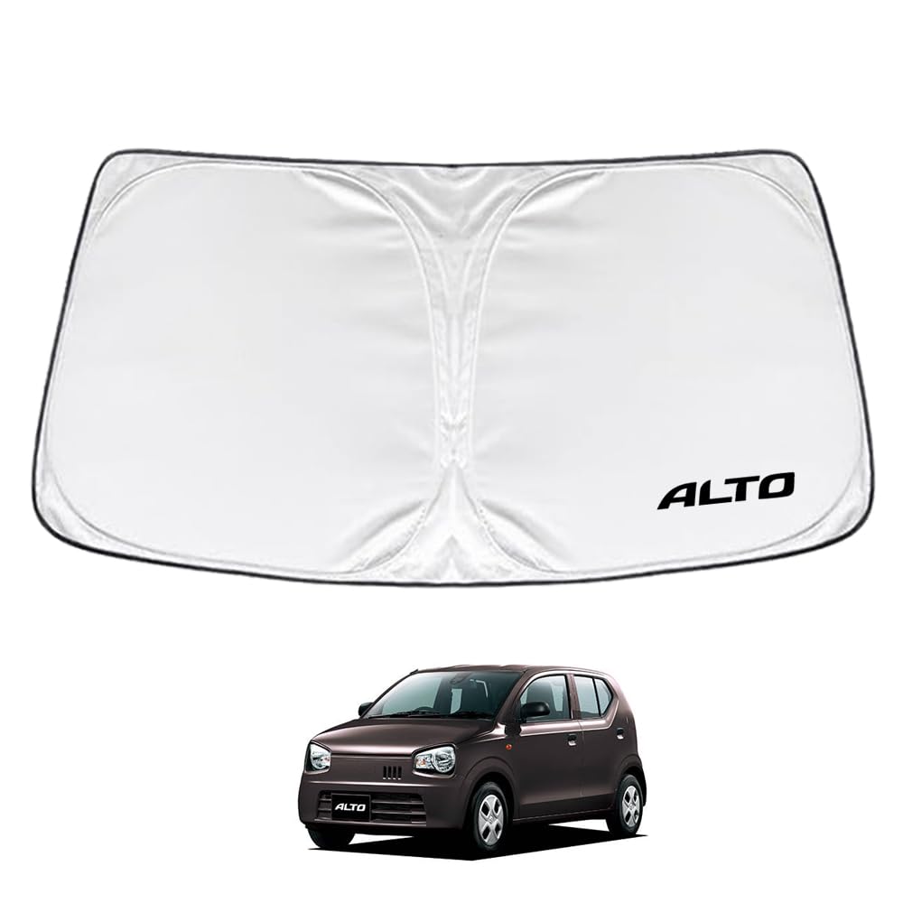

SAWAKAKI Suzuki Alto HA36S Windshield Sunshade with Sun Heat UV Heat Compact Storage Custom-Designed Logo, Protection, Insulation, Protection,