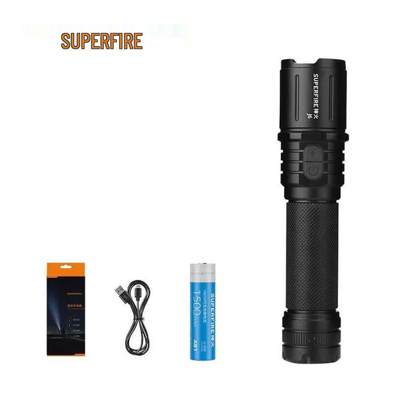SupFire J6 Rechargeable LED Flashlight