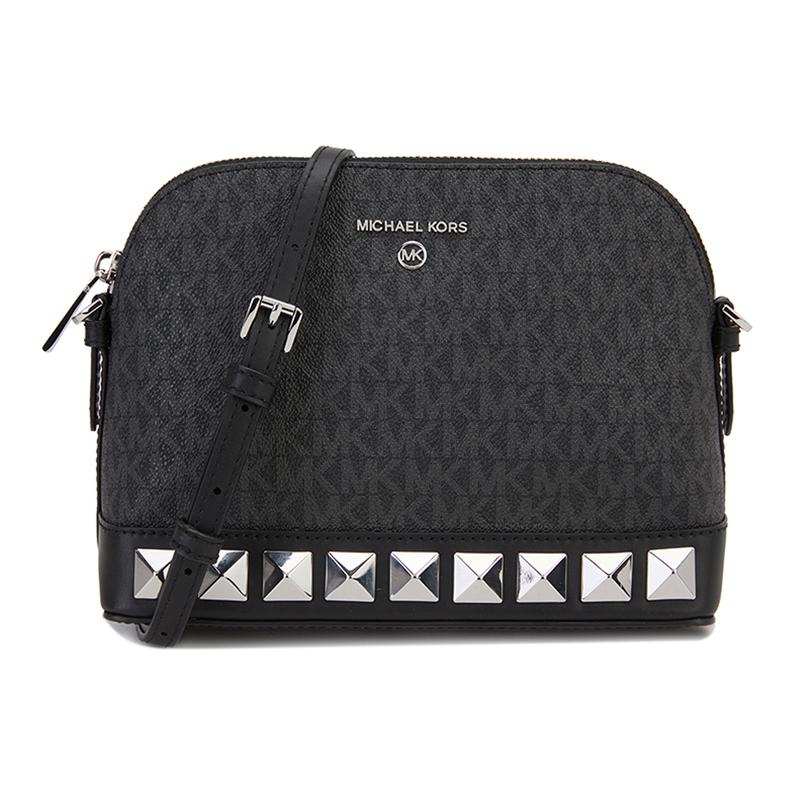 MICHAEL KORS Charm Classic Presbyopia Printed PVC Shoulder Bag Women s Black чёрный