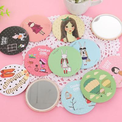 Tragbarer Schminkspiegel, tragbarer kleiner Spiegel, Mini-Schminkspiegel kleiner runder Spiegel Geschenke