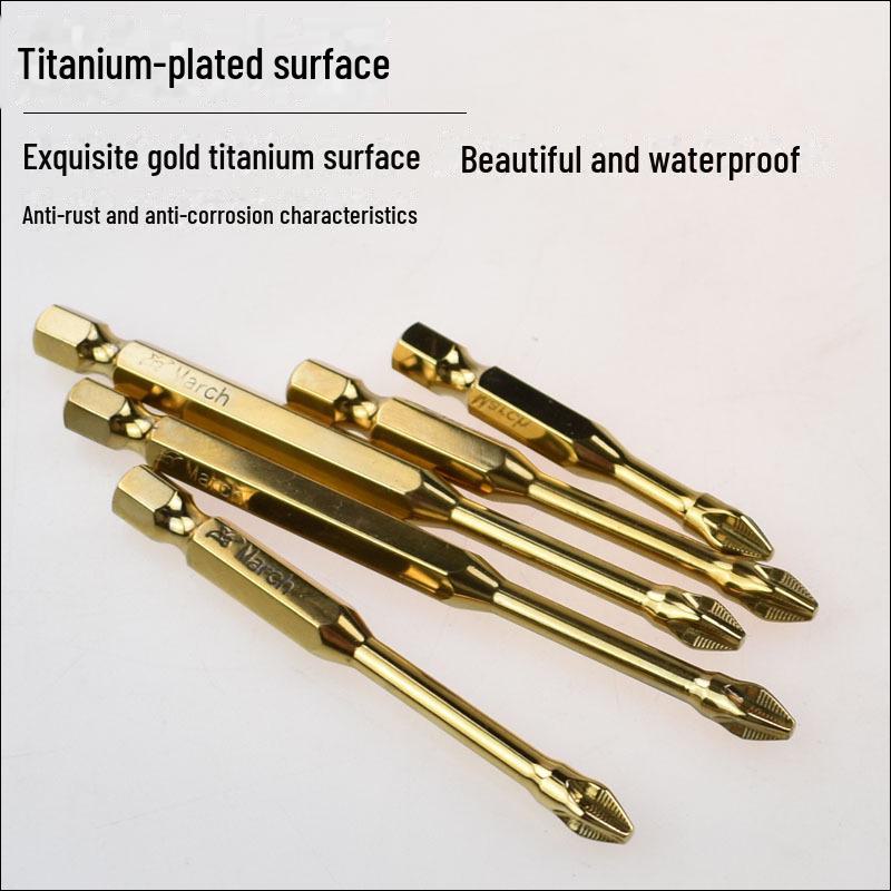 Tournevis à chocs antidérapant avec tête cruciforme magnétique puissante et perceuse à main à air dentée