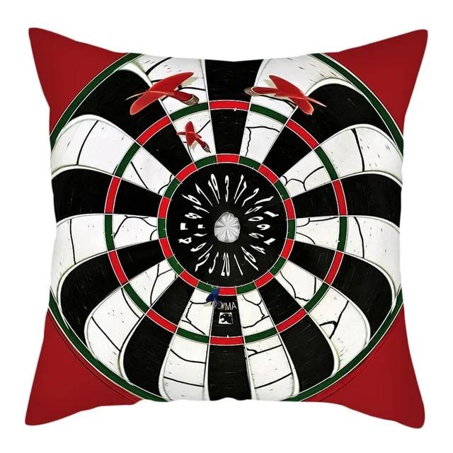 Dart Design Cushion Cover Realistic Printing Pillowcase Home Bedroom Hotel Car   Wedding Gift