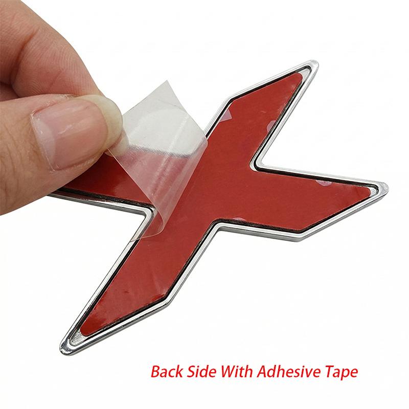 NEW 3D ABS Car Rear Trunk Emblem Badge Sticker For BMW X1 X2 X3 X5 X6 GT Z4 Glossy Black Chrome Logo Decal Styling Accessories