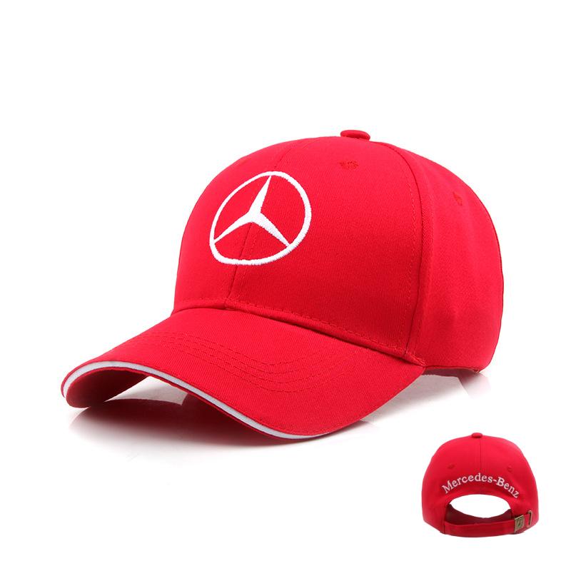 2025 Horká Samolepka na Auto Čepice s Jazykem Kachny na Auto Pro Mercedes benz 3D Klobouk Auto MOTO GP Závodní F1 Baseballová Čepice Klobouk Nastavitelná Ležérní Nákladní Auto