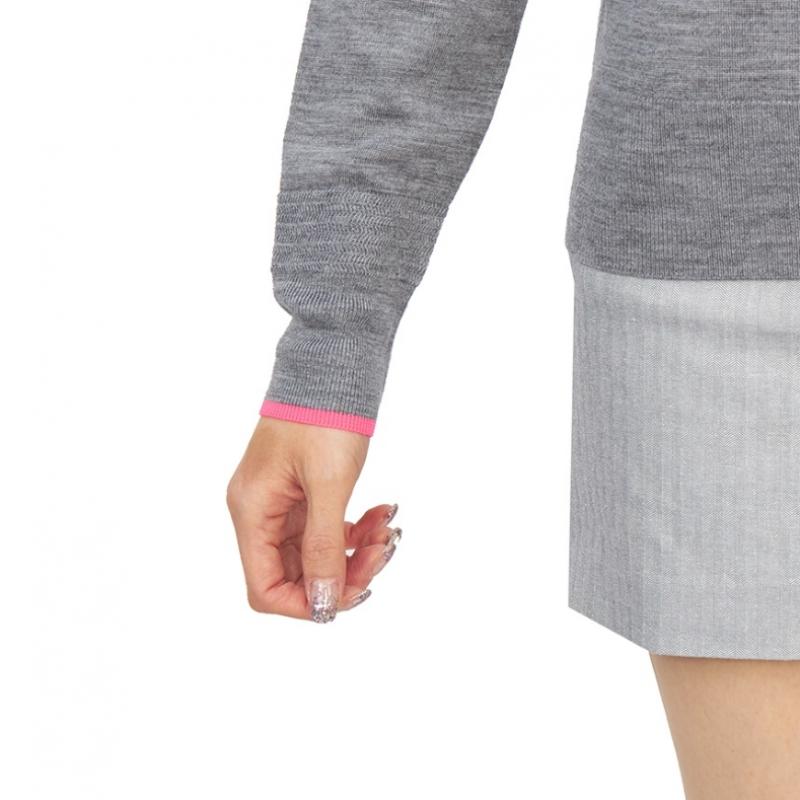 Galleria G Fore Pore Golfwear Women S Half Zip Up Knit G4lf22S06a hGr