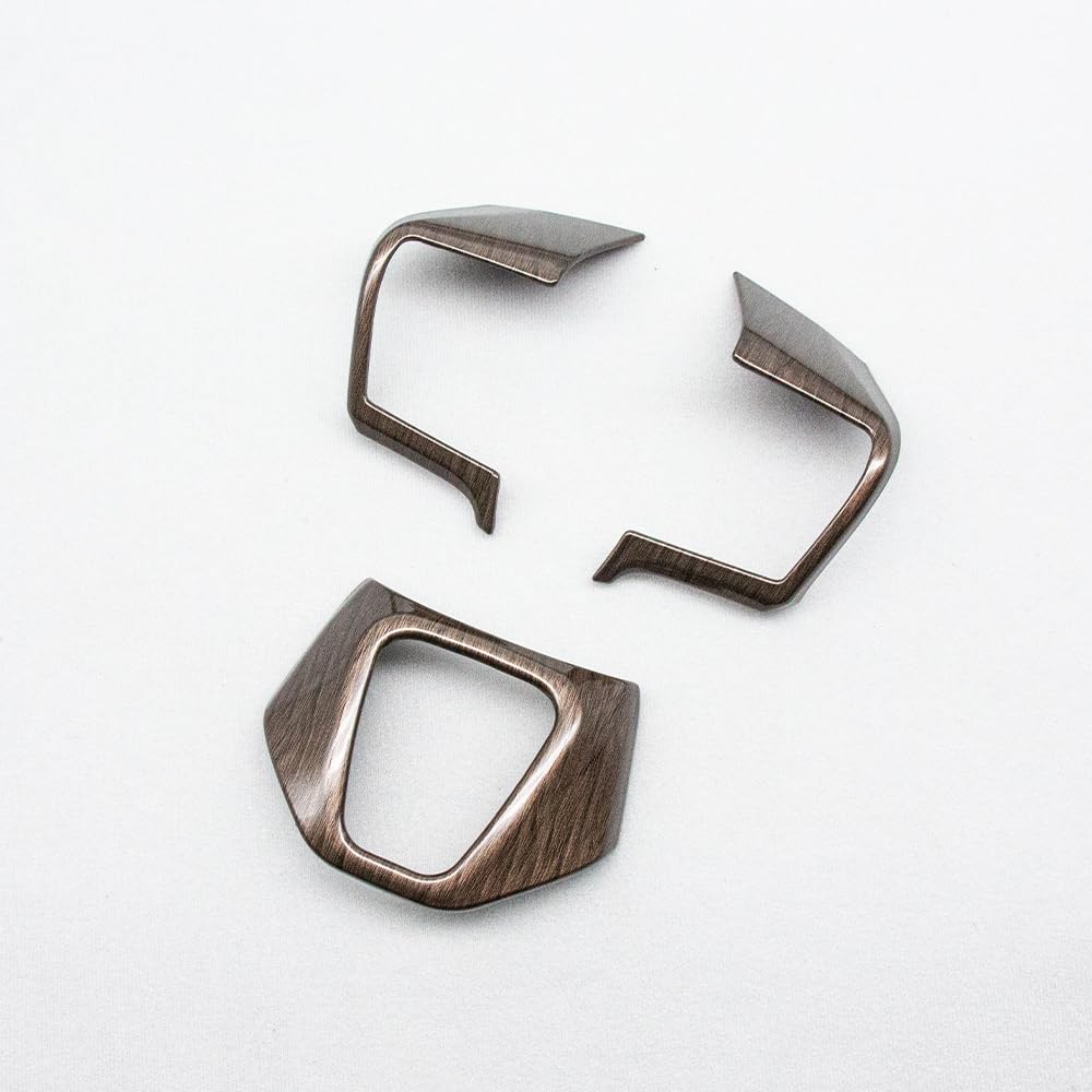 OKAYOHINN ABS Resin Steering Panel Cover with Wood Grain Finish for the New Crown Sedan Crown Crossover and Crown Sport Includes Steering Wheel Switch