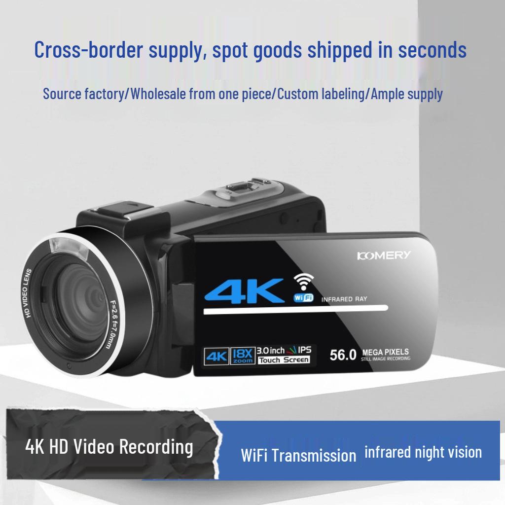 4K 56MP WiFi Digital Camcorder for Weddings & Live Broadcasts