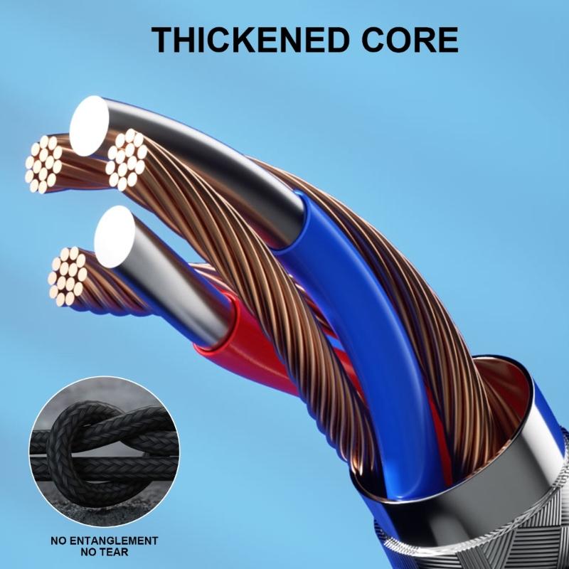 USB C to 2 USB C Splitter Cable Type C Power Cable Nylon Braided, Charge Multiple USB C Gadgets from One USB Source