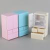 Miniature Dollhouse Double Door Refrigerator 1:12 Scale Kitchen Scene Toy