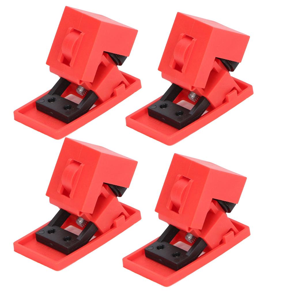 4 Pcs Circuit Breaker Lockout Device High Temperature Resistant Clamp On Single Pole Breaker Lock Out 120 277V