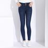 Jeans da donna con vita alta in velluto elasticizzato mamma jeans vintage caldi denim a vita alta taglie forti da donna
