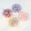 Elegant Korean Burnt Edge Floral Headdress: Large Wedding Dress Accessory and Performance Corsage.