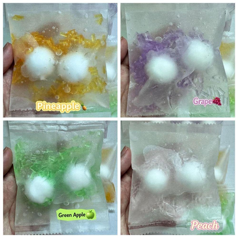 Fruit Filled Sensory Dumpling Squishy Handmade Fidget Squeeze Bag Children Gifts