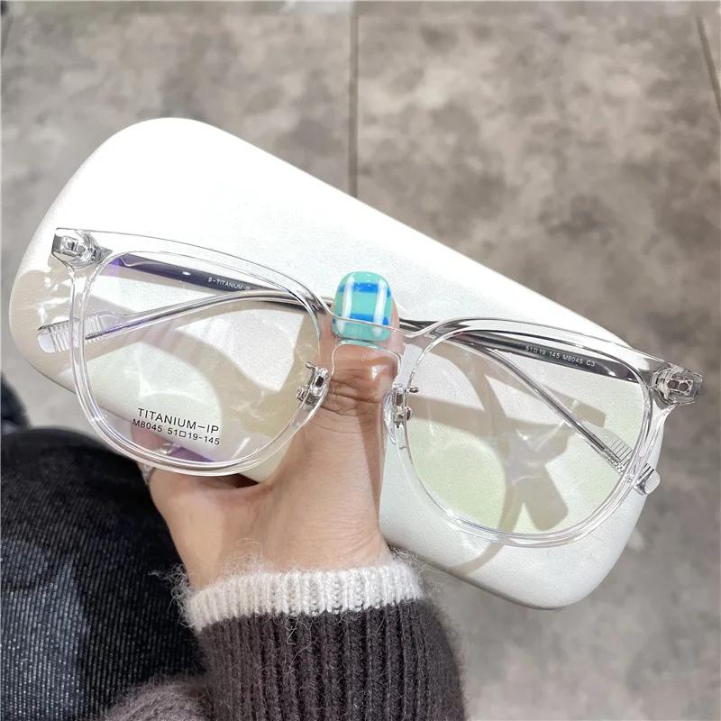 Luxury Oversized Myopia Glasses for Women Men Reading Nearsighted Prescription Diopter 0 To -4.0