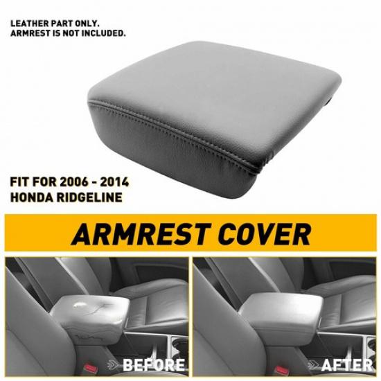 

New Gray Center Console Leather Lid Cover Armrest for 2006-2014 Ridgeline Honda