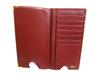Authentic Cartier Must De Cartier Bordeaux Leather Flap Bill Wallet Checkbook Holder #b244  Open Box