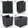 6Pcs Storage Cubes Closet Clothes Shoes Storage Containers Foldable Felt Fabric Cube Storage Bins Toy Cube Baskets Saves Space