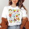 Autism Awareness Im April We Wear Blue Casual TShirt Soft Elastane Blend Crew Neck Short Sleeve Womens Spring Tops