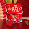 Polyester Children's Money Bag Embroidered Lucky Money Packet God of Wealth Red Pocket  Birthday