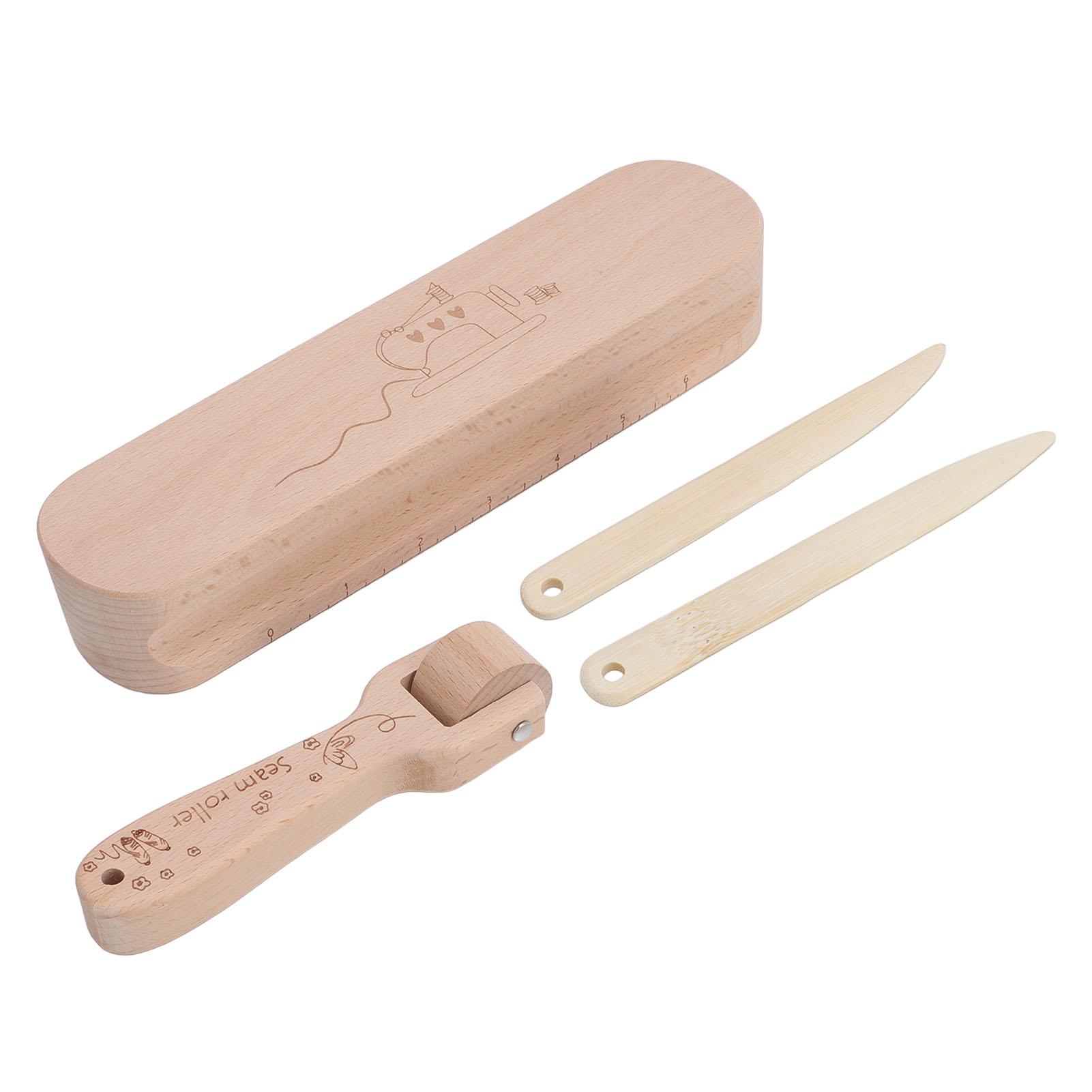 Набор портновских хлопушек Бук Инструмент для разглаживания швов Портновская хлопушка Валик для швов и Пуансон