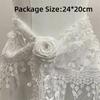 Solid Color Lace Scarf Hollow-out Triangle Scarf French Tassel Shawls  Spring Summer