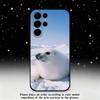 Cute Animal Seal Phone Case For Samsung S25,S24 Ultra,S20,S30 plus,S22 plus,S23,S30 Ultra 5G Silicone Black Shell