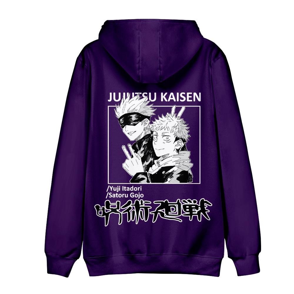 Jujutsu Kaisen Mikina Streetwear S Kresleným Potiskem Kapucí Mikina Pánská Dámská Cosplay Sportovní Mikiny