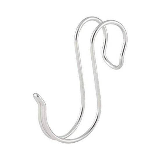 Muji Stainless Steel HookLarge 2 PiecesDiameter 1.52.5cm Silver