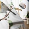 Branches And Birds Sheer Window Curtains For Living Room Bedroom Modern Voile Tulle Curtains Fabric Drapes For Kitchen