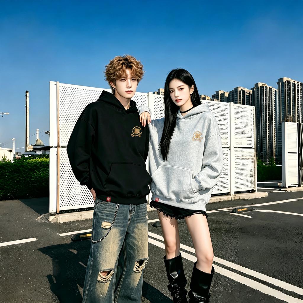 CLOT Sweatshirts Unisex Hooded Non Detachable Moderate Straight Fit EL2630120A060067-Z6