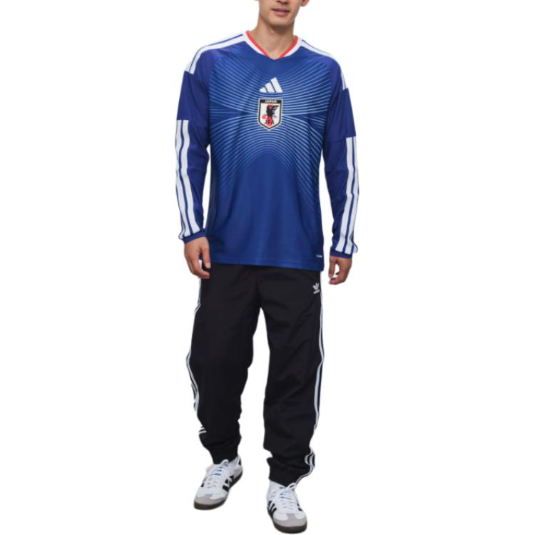 adidas FW25 JFA Japan National Football Team 2026 Home Comfortable Slim Fit Pullover Long Sleeve Jersey Unisex Jersey JZ9681