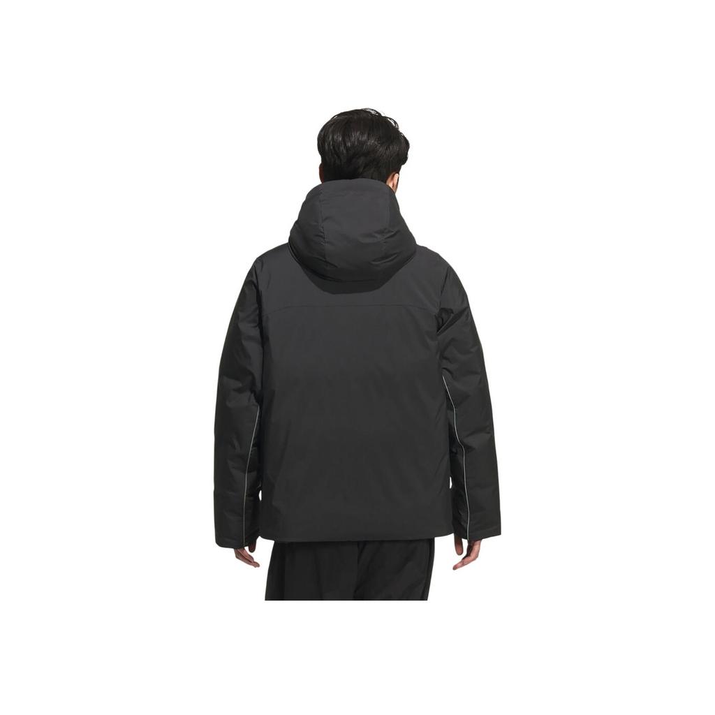 adidas Pánská péřová bunda s kapucí na zip s logem, svrchní oblečení KC2509