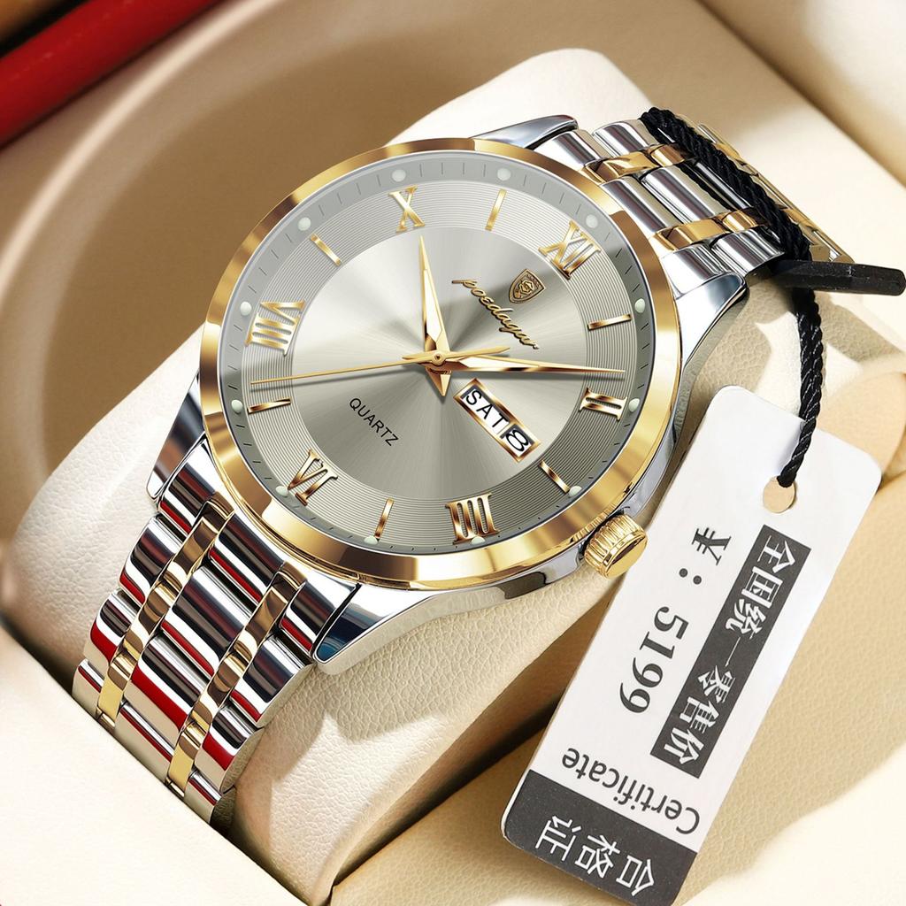 Ultra-Thin Men'S Watch Waterproof Luminous Calendar Watch