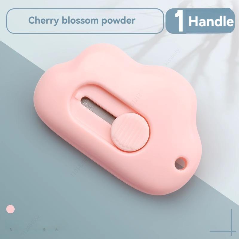 1-3 Piece Cuter Mini Clouds Utility Knife Knife Paper Cutter Art Pcreative Cloud Cute Cartoon Box Knife Stationery Tape Cutter Three-color Optional