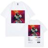 Rapper J Cole Music Album Double Sided Graphic T Shirts Fashion Hip Hop Short Sleeve Tshirt Unisex Casual Loose Cotton Tshirts