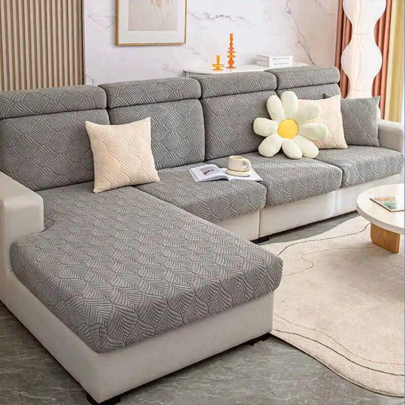 

Зимние жаккардовые флисовые чехлы для диванных подушек, Нескользящие эластичные чехлы для диванов, универсальные защитные чехлы Backrest Cover S